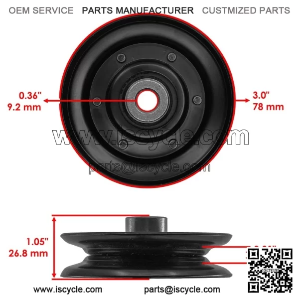 AM115682 AM128646 M114763 Drive Pulleys & Belt For John Deere GT242 GT262 GT275 - Image 2