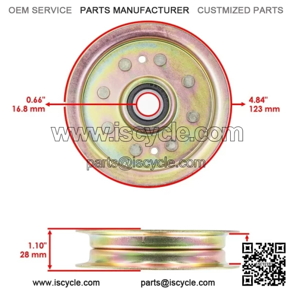 54" Deck Pulley For Toro X5450 XS5450 Titan ZX5420 ZX5400 / 116-3626 - Image 2