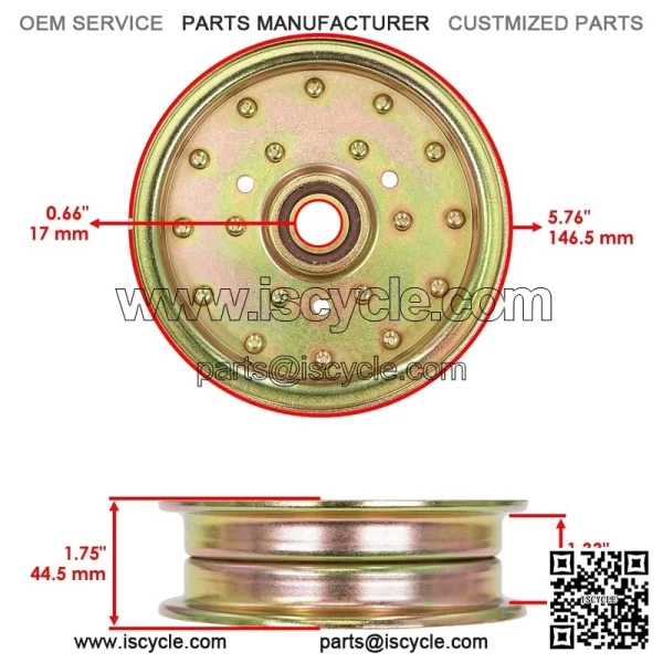 116-4669 126-9197 99-8912 13739 1164669 1269197 Deck Pulley for Toro Exmark - Image 2