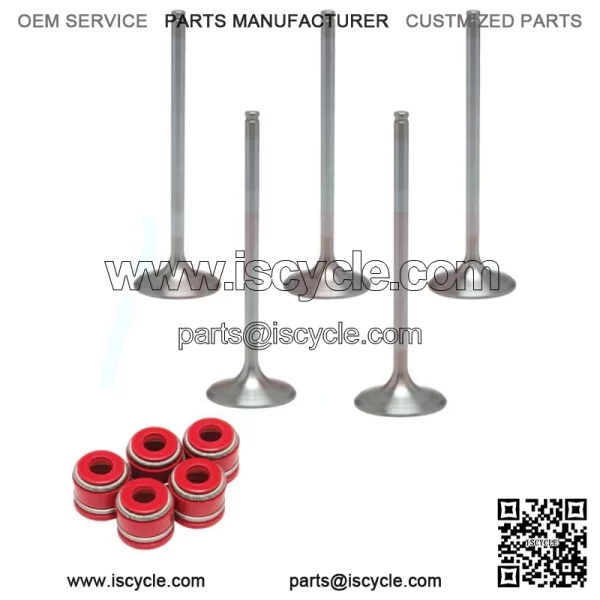 YFZ450 YFZ 450 Stock OEM Replacement Intake Exhaust Valves RED Seals - Image 2