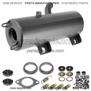 Polaris Scrambler 500 4X4/2X4 2000-2004 Exhaust Muffler Silencer Kit