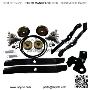 Mower Deck Rebuild Kit Brake Idler Arms Springs Spindles Pulleys Bel