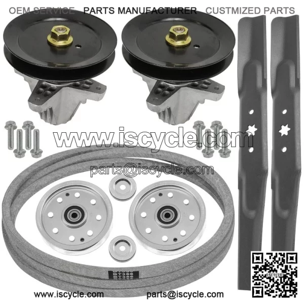 42" Deck Spindle Blade Belt Pulley Rebuild Kit for Cub Cadet LTX1040 42" Deck
