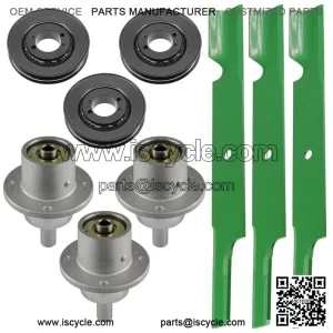 61" Deck Spindle Pulley & Blade for Ferris DDS61 5901115 DD61BVE HydroWalk