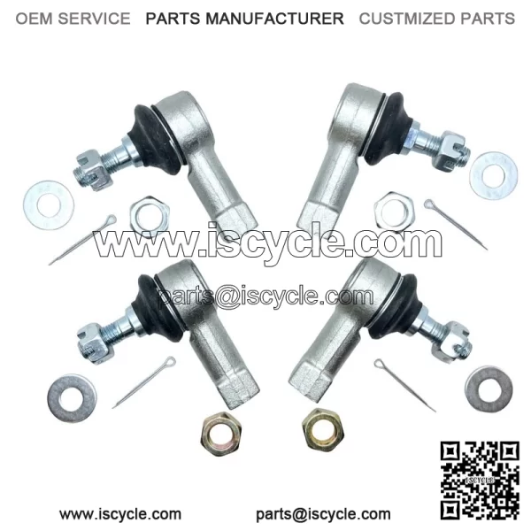 Heavy Duty Chromoly Tie Rod Ends End Left Right Kit TRX250R TRX400EX TRX450R - Image 3