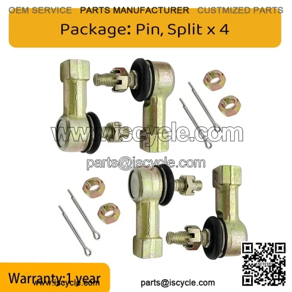 Heavy Duty Chromoly Tie Rod Ends Kit for Honda TRX250R TRX400EX TRX450R TRX300EX - Image 3