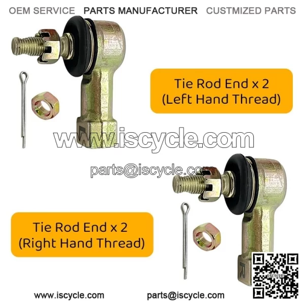 Heavy Duty Chromoly Tie Rod Ends Kit for Honda TRX250R TRX400EX TRX450R TRX300EX - Image 4