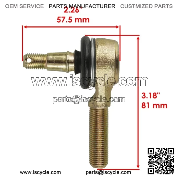 2 Tie Rod End Kit for Yamaha YFZ450 2007 2008 2009 2012 2013 - Image 2
