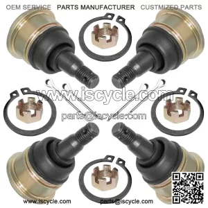 for Yamaha YFZ450X 10-11/ YFZ450 2004-13 Upper and Lower A-Arm Ball Joints 4 Pcs