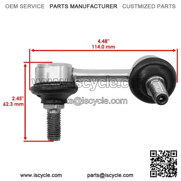 Can-Am Maverick X3 Max Turbo 2019-2024 Front Right Stabilizer Bar End Link - Image 2