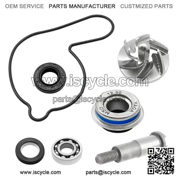 Water Pump Impeller Bearing Seal Shaft Kit for Honda TRX450R 2004 2005 2006-2009 - Image 2