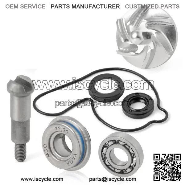 04-09 for Honda TRX450R Billet CNC Hi-Flow Water Pump Impeller Shaft Rebuild Kit
