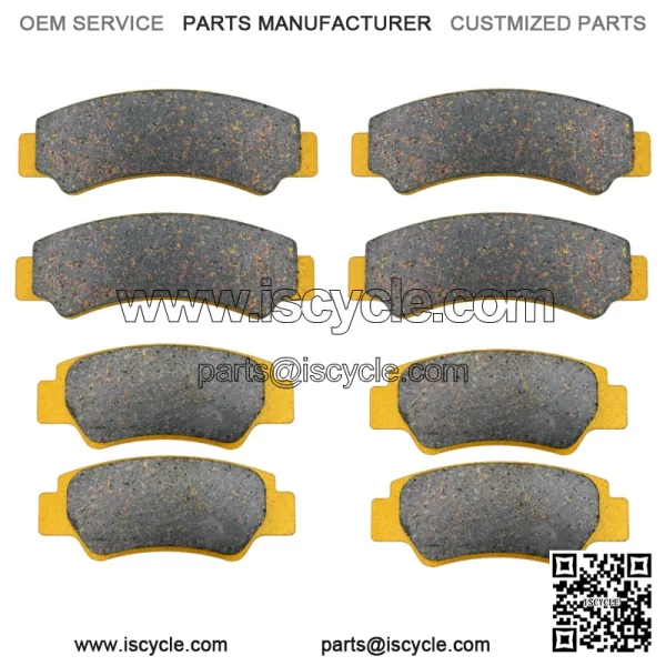 CF Moto CFORCE 600, 800, 1000 2019-2024 Ceramic Brake Pad Set Front & Rear (For: CF-Moto) - Image 2