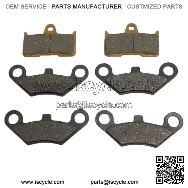 6Pcs Front Rear Brake Pads for CFMoto 500CC 600CC X5 X6 X8 U5 ATV UTV