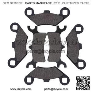 Front Rear Brake Pads for Polaris Sportsman 500 HO 4X4 2003-2009 ATV (For: Polaris)