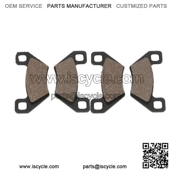 Rear Organic Brake Pads 2006 Polaris Hawkeye 4x4 Set Full Kit  Complete ry (For: Polaris)