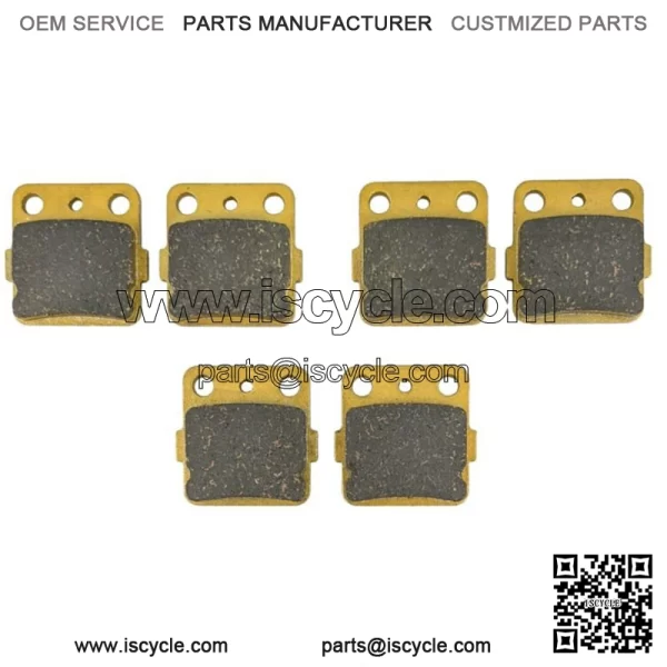 Yamaha Raptor 660 R/350 Ceramic Brake Pad Set Front & Rear 2001-2013 (For: Yamaha) - Image 2