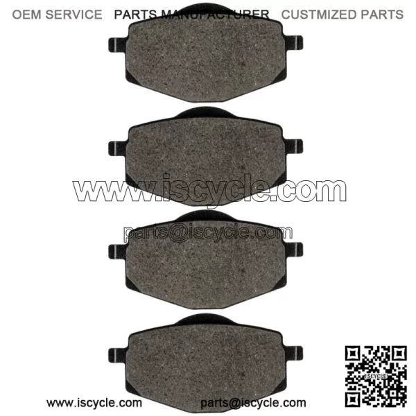 Front Brake Pads for Yamaha Banshee 350 YFZ350 1987 1988 1989 / 1UY-W0045-03-00 (For: Yamaha)