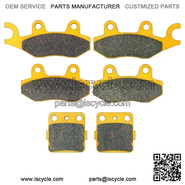 Yamaha YFZ 450 Ceramic Brake Pad Set Front & Rear 2004-2005 (For: Yamaha) - Image 2