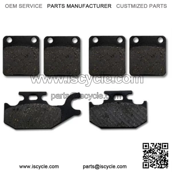 Yamaha Front + Rear Brake Pads YFM 400 450 Grizzly (07-10) Wolverine (06-10) (For: Yamaha)