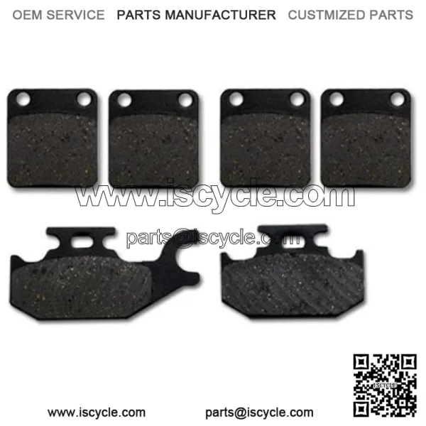 Yamaha Front + Rear Brake Pads YFM 400 450 Grizzly (07-10) Wolverine (06-10) (For: Yamaha) - Image 2