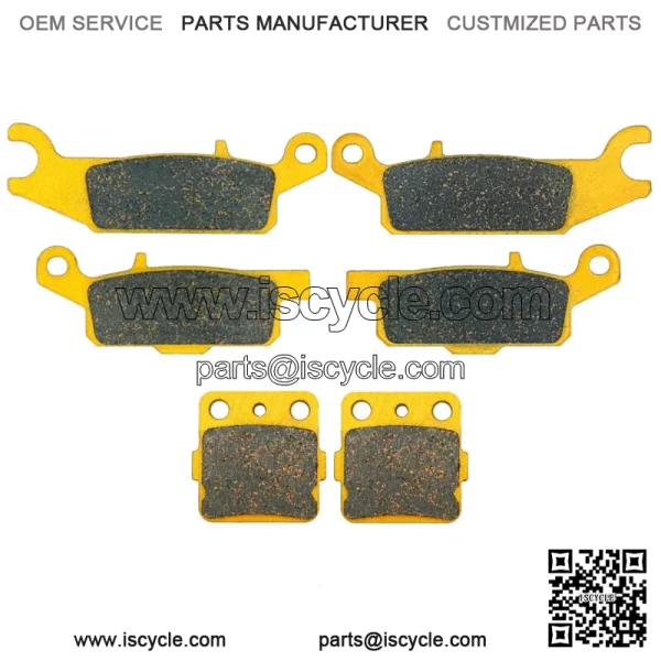 Yamaha Raptor 250 Ceramic Brake Pad Set Front & Rear 2008-2013 (For: Yamaha) - Image 2