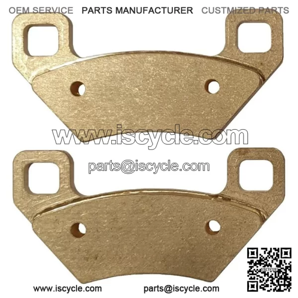 Solid Brass Brake Pads BP-DBK for Honda TRX Front Disc Brake Conversion (For: Honda)