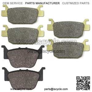 For Honda Rincon 680 Front Rear Brake Pad TRX680FA FA5 TRX680FGA 4x4 2006-2023 (For: Honda)