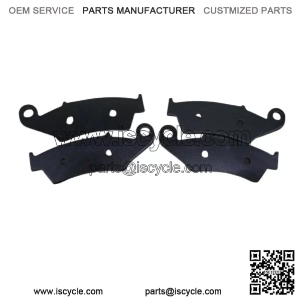 1886 - 1989 Honda TRX250R Front Brake Pads Serrated Semi-metallic - Image 3