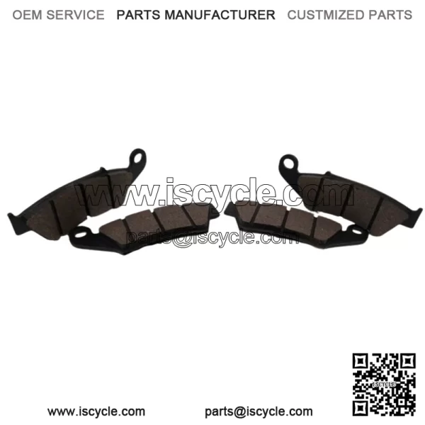 1886 - 1989 Honda TRX250R Front Brake Pads Serrated Semi-metallic - Image 4