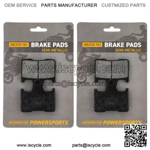 Brake Pad Set for Yamaha RX1 RS Vector Venture Rear Semi-Metallic 2 Pack (For: Yamaha)