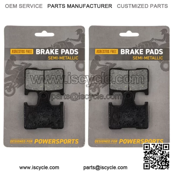 Brake Pad Set for Yamaha RX1 RS Vector Venture Rear Semi-Metallic 2 Pack (For: Yamaha)