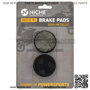 Brake Pad Set for Yamaha VK540 Phazer Venture Ovation Rear Semi-Metallic (For: Yamaha)