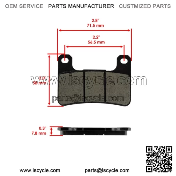 Front Left And Right Brake Pads For Kawasaki ZR900 Z900 RS SE Cafe ABS 2018-2024 - Image 2
