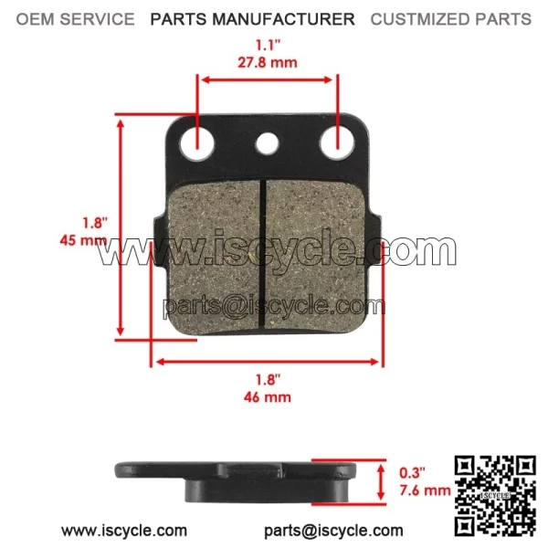 Rear Brake Pads for Kawasaki KLX 230 ABS KLX230 S SE KLX230R S 2017-2024 - Image 2