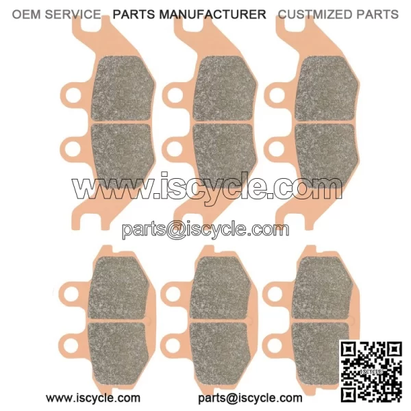 Front and Rear Sintered Brake Pads For KVF300 Brute Force 2012-2024
