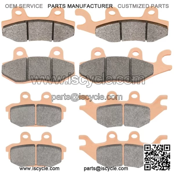 Front & Rear Sintered Brake Pads For Kawasaki KAF820 Mule PRO FX FXR FXT 16-2023 - Image 5