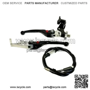 Adjustable F4 Black Pair Kit Folding Brake Clutch Levers Hot Start TRX 450R