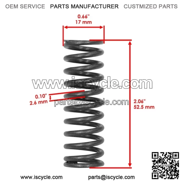 90501-224A8-00 Clutch Spring For Yamaha YFZ450 2004-2005 / YFZ450 SE 2005-2006 - Image 2