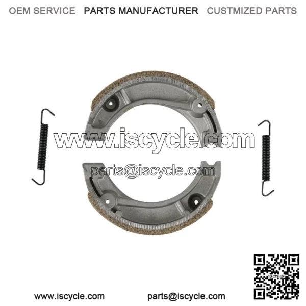 Pair Front Rear Brake Shoes Pads for Honda CB125S 1979-1982 XR200R 1981-2000 (For: Honda CT110)