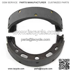 Cast Iron Rear Brake Shoe Set fits Harley Davidson