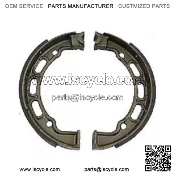 Replica Mechanical Rear Brake Shoe Set fits Harley Davidson 23-1750