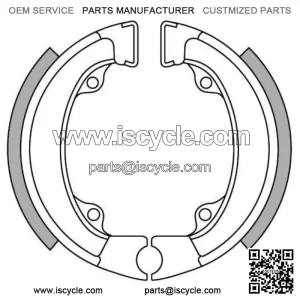 Rear Brake Shoes for Honda QR50 1983-1990