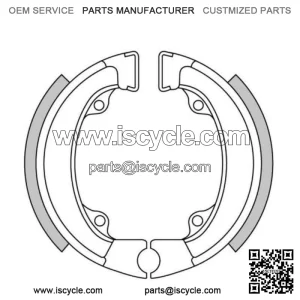 Rear Brake Shoes Fit HONDA QR50 1983 1984 1985 1986 1987 1988 1989 1990 S4S