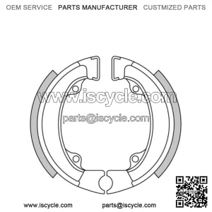 Brand New * * Rear Brake Shoes For HONDA QR50 50cc '83-90