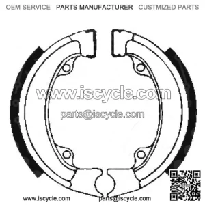 New Brake Shoes Inc Springs Fits Honda QR 50