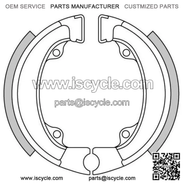 Brake shoes rear GF.1198 Honda or 50/PX 50/QR 50 and