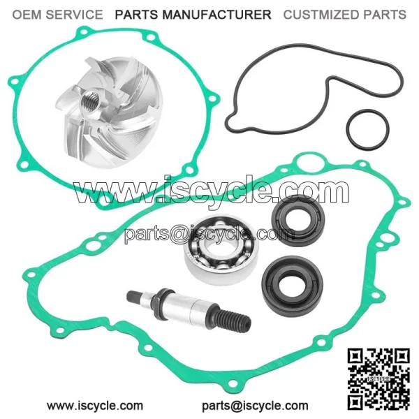 Water Pump Rebuild Kit for Yamaha YFZ450 2004-2013 Impeller Bearing Shaft Gasket - Image 3