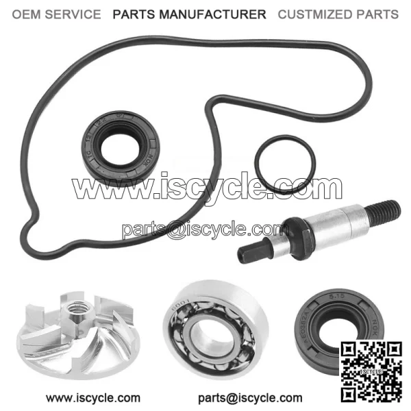 Water Pump Rebuild Kit for Yamaha YFZ450 2004-2013 Impeller Bearing Shaft Gasket - Image 5
