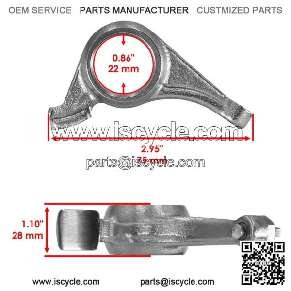 Polaris Scrambler 500 2X4/4X4 1997-2011 Camshaft Exhaust/Intake Rocker Arm - Image 2
